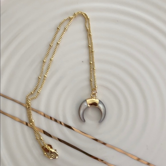 Crescent Carved Shell Choker - Picture 4 of 5